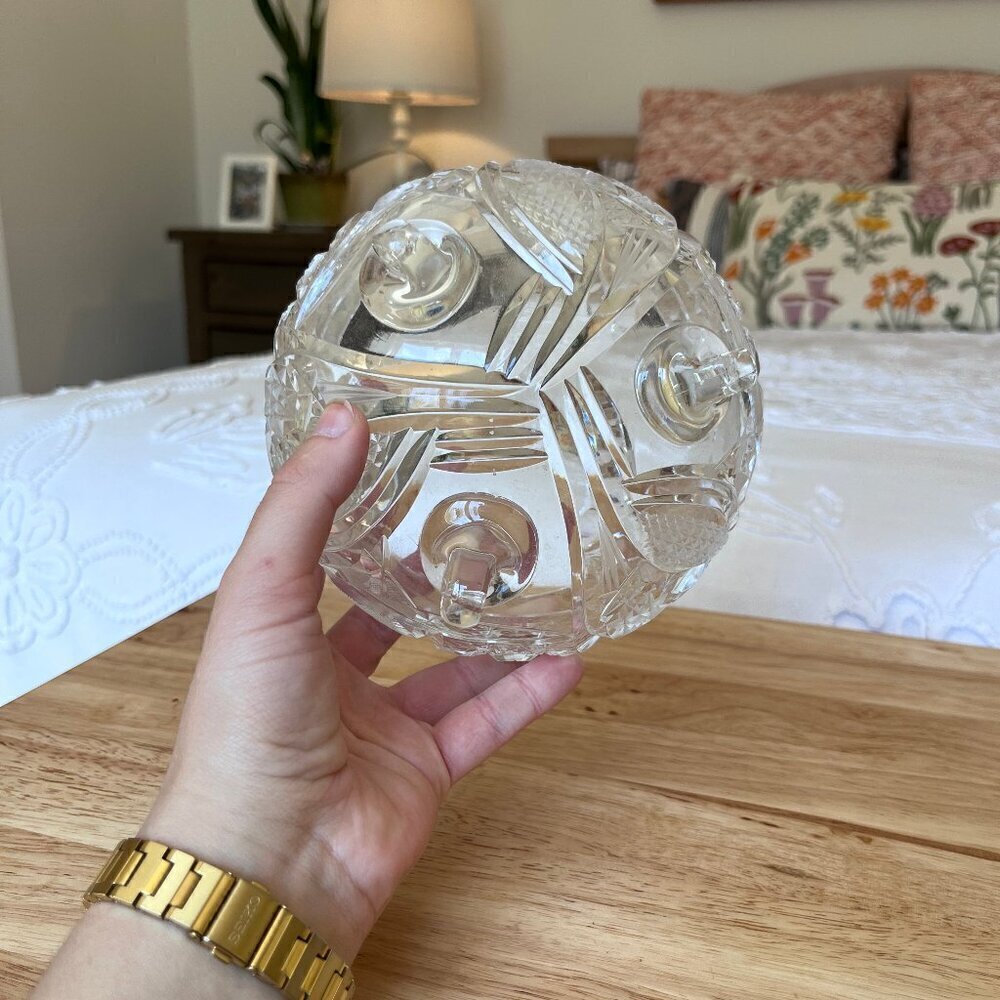 Crystal Fruit Bowl by A. Jabtonski, 1980s - Picture 6 of 9